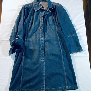 VINTAGE Denim Long Duster